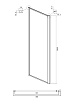 Душевой уголок Ambassador Forsa 180x90 17021113AX-90AX прозрачный, хром
