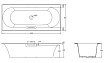 Чугунная ванна Jacob Delafon Volute 180x80см E6D900-0, с антискользящим покрытием