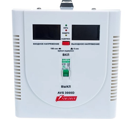 Стабилизатор напряжения Powerman 1ф 3 кВА AVS 3000 D 1192185