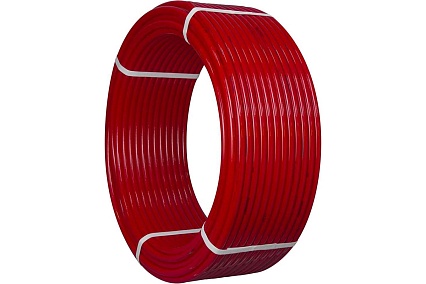 Труба из сшитого полиэтилена TEBO PEX с кислородным барьером EVOH 20x2.0мм (бухта 100 м) красная T-PE-X.Ox.20-2.0.К.100.RU