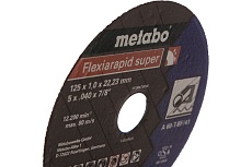 Круг отрезной Flexiamant S по стали для УШМ (125х22,2 мм; А60Т) Metabo 616189000