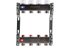 Коллектор из нержавеющей стали Rommer без расходомеров, 4 выхода Rms-3200-000004 RG0091LAMPBFF2