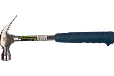 Молоток-гвоздодер Сибртех металлическая трубчатая обрезиненная рукоятка 450гр боек 27мм// 10436
