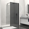 Душевая перегородка Vincea Walk-In VSW-1HS100GFB 100x200 черный матовый, матовое тонированное