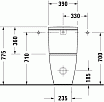 Унитаз Duravit D-Neo 200209 безободковый