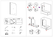 Шторка для ванны Grossman GR-100 80х140 прозрачное