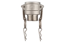 Камлок тип B TITAN LOCK серия EcoLine розетка, наружая резьба BSP 4, AISI304, TL400BSS-EL