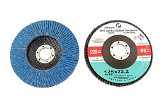 Круг лепестковый торцевой циркониевый SA28004H (125x22.2 мм; 38А; КЛТ1; Р60; №25) CNIC 53720