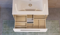 Мебель для ванной Raval Frame 60 см белый/дуб сонома
