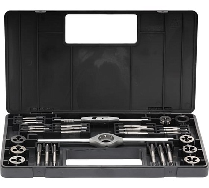 Резьбонарезной набор Bucovice Tools M0-II, 31 предмет, М2,5-М7, в пласт кейсе 310070