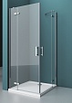 Душевой уголок BelBagno KRAFT-AH-22-100/90-C-Cr-L 100x90 прозрачный, хром, левый