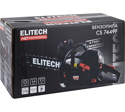 Пила цепная бензиновая Elitech CS 7449F (E1611.008.00) HD 204817