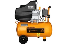 Воздушный поршневой масляный компрессор Deko DKAC24 ресивер 24 л, 260 л/мин 018-1107