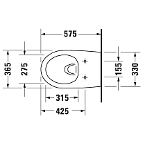 Подвесной унитаз Duravit Architec Rimless 45720900A1 с микролифтом