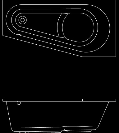 Акриловая ванна Riho Delta 160x80 см R B069001005