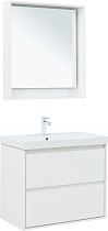 Мебель для ванной Aquanet Милан 80 см белый глянец