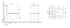 Унитаз-компакт WeltWasser Welzbach 001GL-WT белый глянец