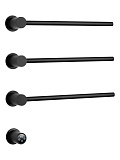 Полотенцесушитель электрический Wonzon&Woghand Hamburg WW-AL313-MB черный матовый