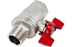 Усиленный шаровой кран RUB BRESСIA (S.33), 3/4" DN20 PN65, ВР-НР бабочка S33E26