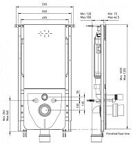 Стеклянный модуль для инсталляции Bocchi Target T02-2113B60 белый