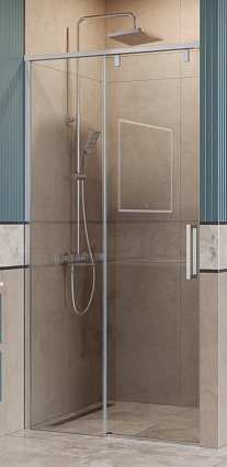 Душевая дверь BelBagno SOFT_CLOSE-1-BF-1-110-C-Cr 110x200 прозрачная, хром Душевая дверь BelBagno SOFT_CLOSE-1-BF-1-110-C-Cr 110x200 прозрачная, хром