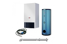 Газовый настенный конденсационный котел Wolf CGB-50 50.0 кВт одноконтурный, с водонагревателем SE-2-300 K8614758001