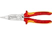 Электромонтажные клещи Knipex VDE, 6-в-1, зачистка: 0.75 - 1.5 + 2.5 мм, L-200 мм, KN-1396200SB