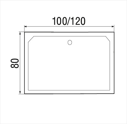 Поддон для душа Wemor 100/80/41 S 100x80 10000006110