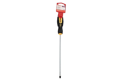Шлицевая отвертка Rexant SL 5х200 мм, двухкомпонентная рукоятка 12-6429