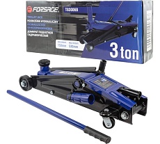Подкатной гидравлический домкрат Forsage 3 т, с механизмом быстрого подъема и сменной надставкой, 150-530 мм F-T83006B(16904)