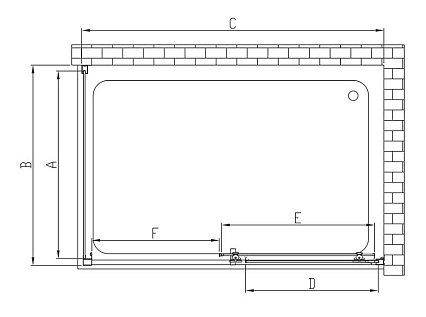 Душевой уголок Vincea Alpha VSR-3AL8015CL 150x80 хром, прозрачное