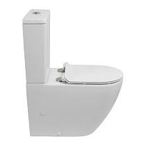 Унитаз-компакт BelBagno Sfera-Tor BB2141CP-TOR/BB2141T безободковый, смыв TORNADO