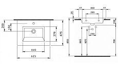 Раковина Bocchi Milano 1161-004-0126 61 см матовый черный