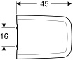Крышка-сиденье для унитаза Geberit iCon Square 500.837.01.1 быстросъемная с микролифтом