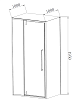 Душевой уголок Vincea Slim-N VSR-4SNP1010CLB 100x100 черный, прозрачный