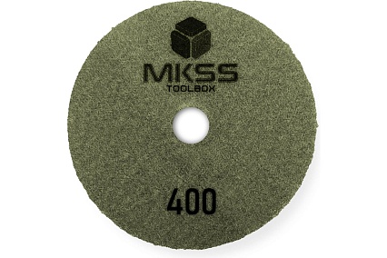 Алмазный гибкий шлифовальный круг MKSS Toolbox MK2604 АГШК Ø100 Р400 для мокрой шлифовки MKSS MK26040400