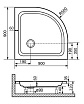 Поддон для душа RGW Style-P 90x90