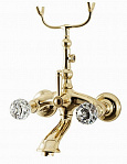 Смеситель для ванны Caprigo Boheme Swarovski 31-011-ORO золото, с держателем