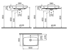 Раковина VitrA Metropole 60 5662B003-0001