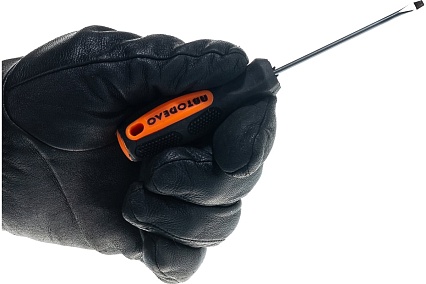 Шлицевая отвертка Автоdело на держателе 3х75мм 30707 14806