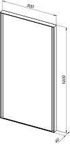 Зеркало Allen Brau Infinity 50x100 см черный, 1.21021.BL