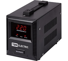 Стабилизатор напряжения TDM ELECTRIC БСР1-0,5 кВА, электронный, переносной SQ1201-0031