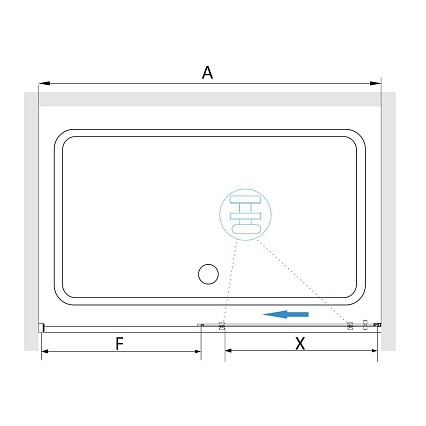 Душевая дверь RGW Stilvol SV-12B 130x195 черный, прозрачное