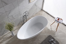 Ванна из искусственного камня Timo Rali RALI1500 150x78 см белый матовый
