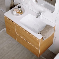 Мебель для ванной Aqwella Accent 90 см правая, дуб золотой
