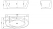 Акриловая ванна BelBagno BB404 150x80 белый