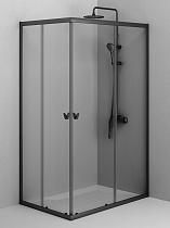 Душевой уголок Am.Pm Sunny W87G-403-12080-BT 120x80 прозрачный, черный матовый