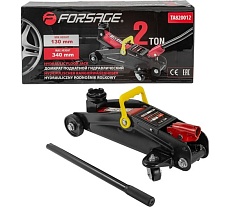 Подкатной гидравлический домкрат Forsage с усиленным корпусом Profi 2т, в кейсе F-TA820012