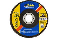 Круг лепестковый торцевой конический Т29 Р60, 125х22 мм KUBIS 07-00-2906