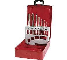 Набор машинных метчиков RUKO M3-М12 мм HSSE 7 предметов 245061